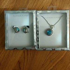 Platinum Plated Jewelry Set